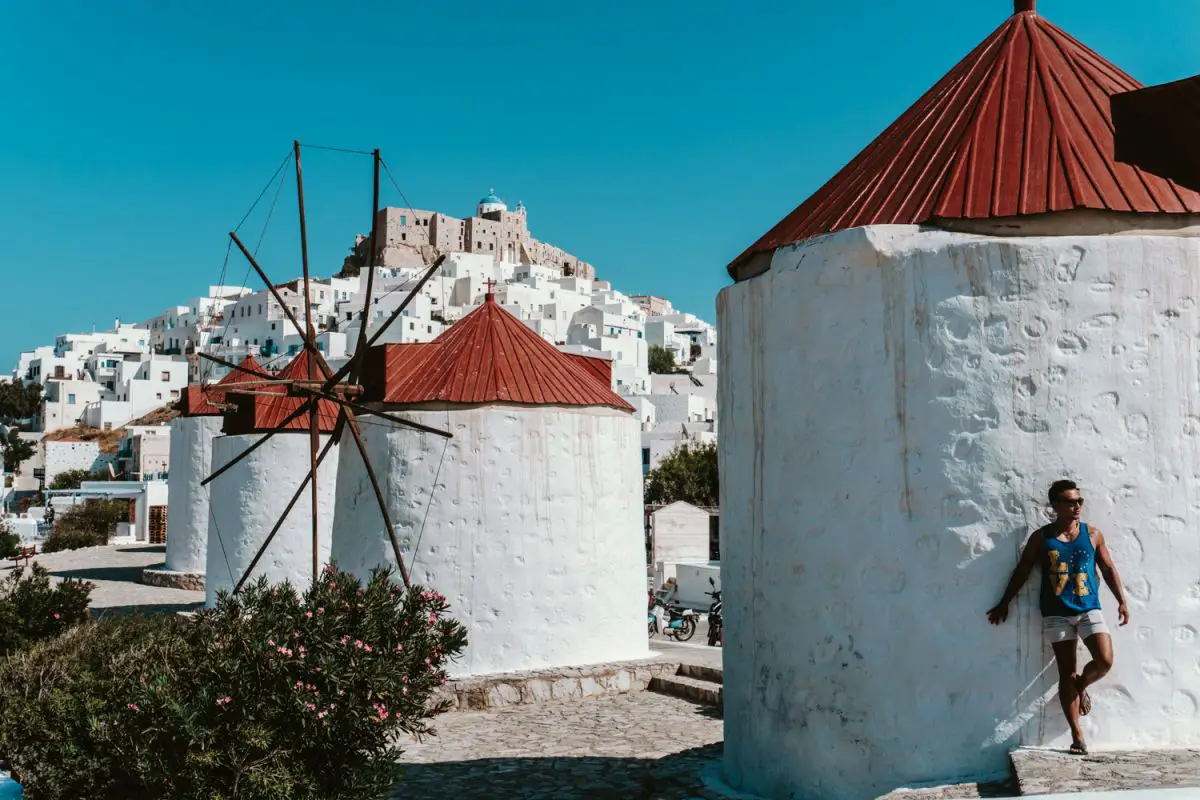 windmills astypalaia greece