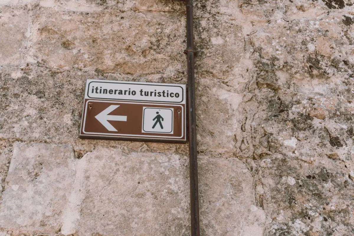 Matera Tourist signs