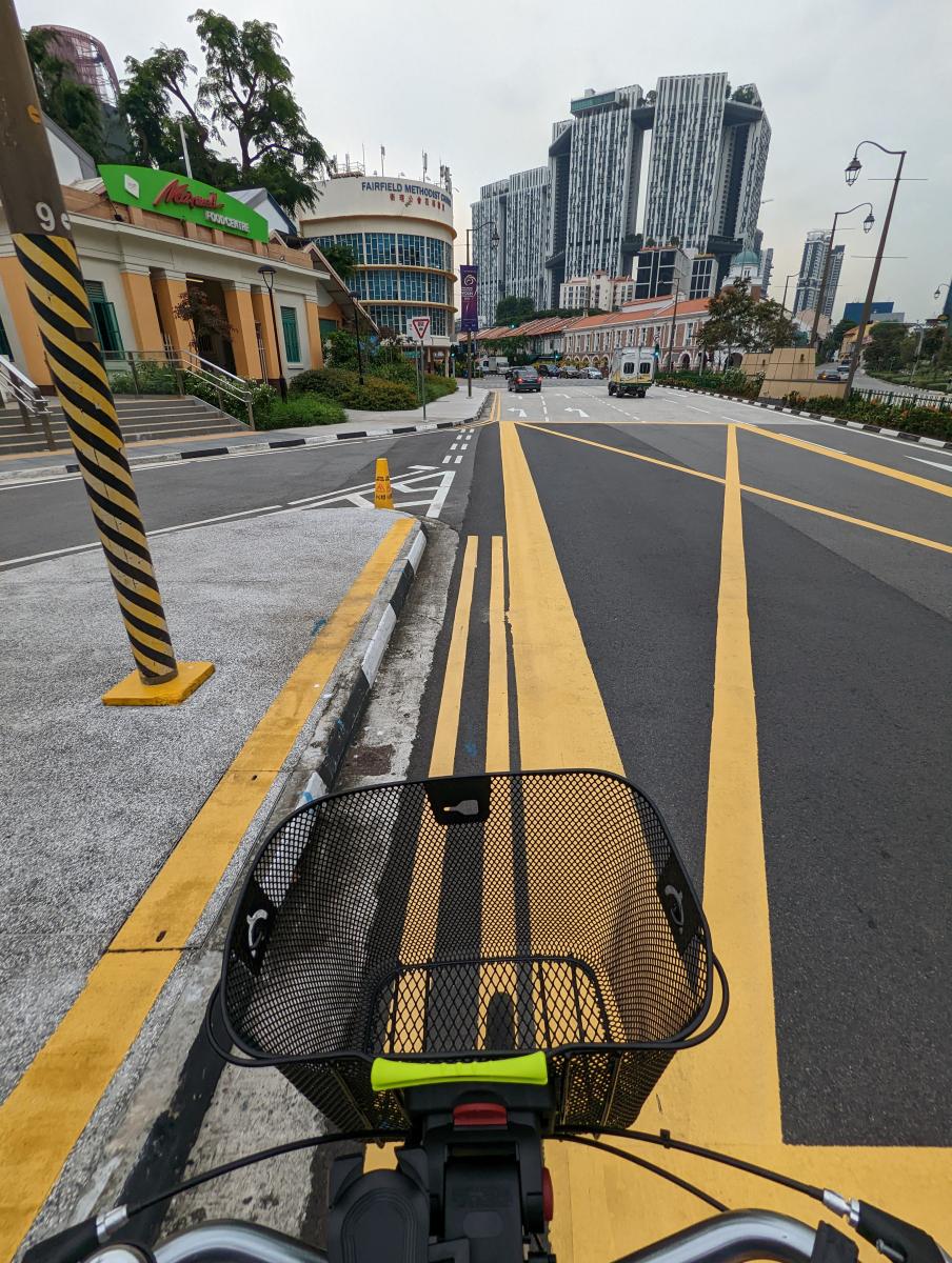 biking in Singapore