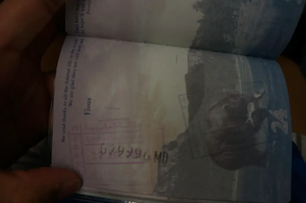 Passport stamp morocco