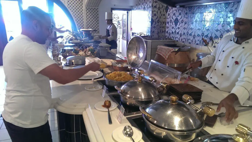 Curry Buffet at the Oyster Box hotel.