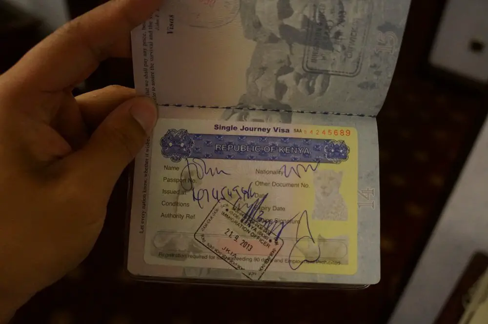 kenya visa passport