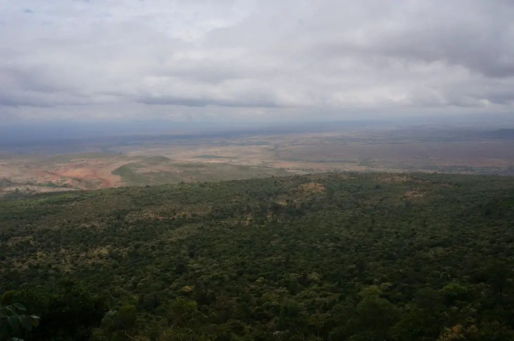 View of the great rift valley
