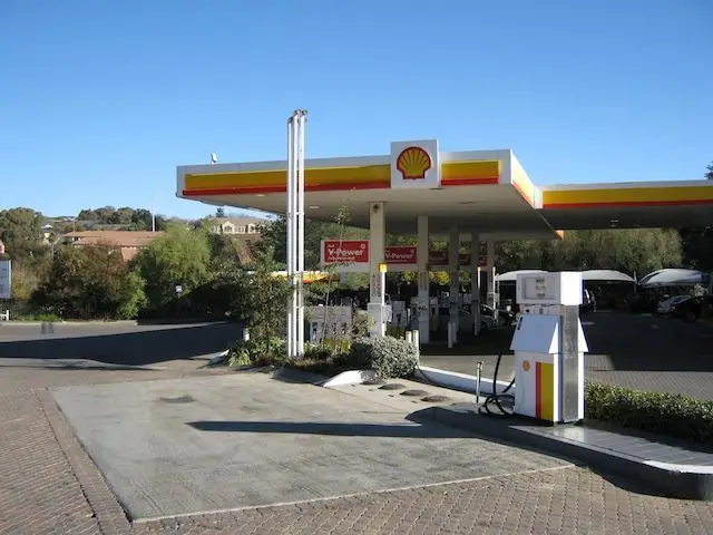 Shell station in town.