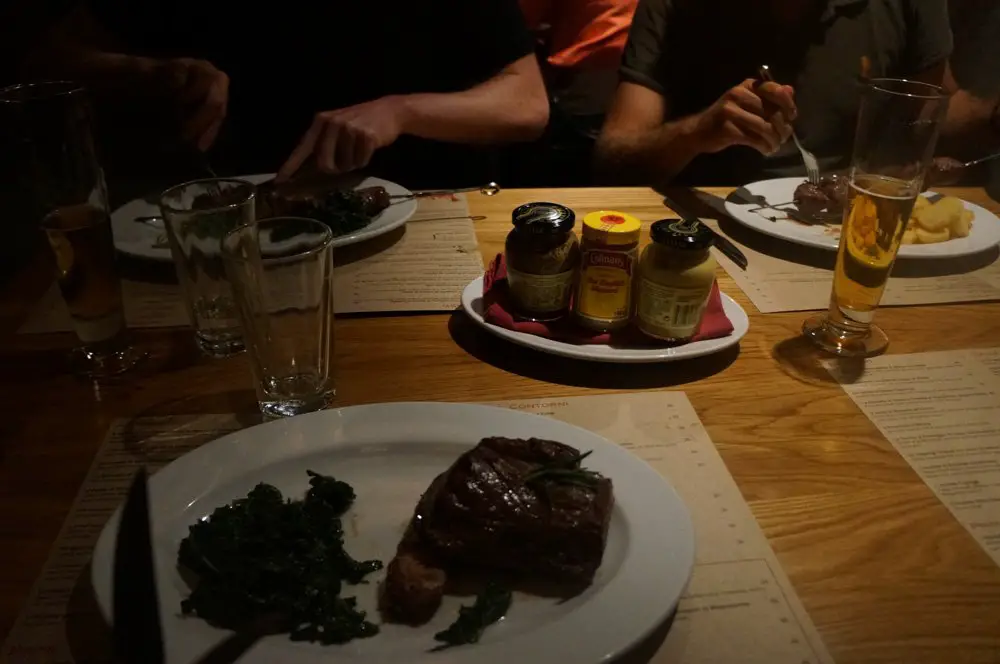 At Carne. A man can never have enough steak.