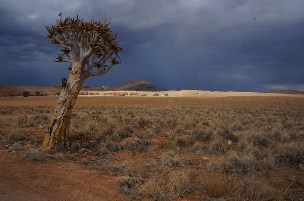 storm namibia landscape