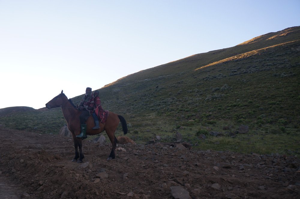 Horses are still the preferred method of transport in these parts