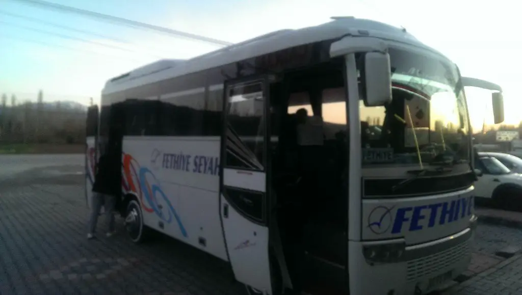 Our bus from Denizli to Fethiye