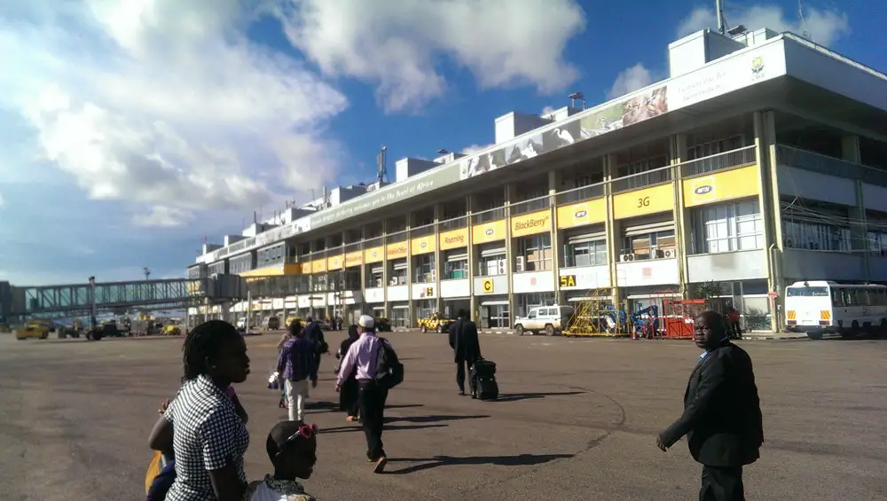 Arriving at Entebbe Airport 