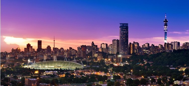 Joburg at night.