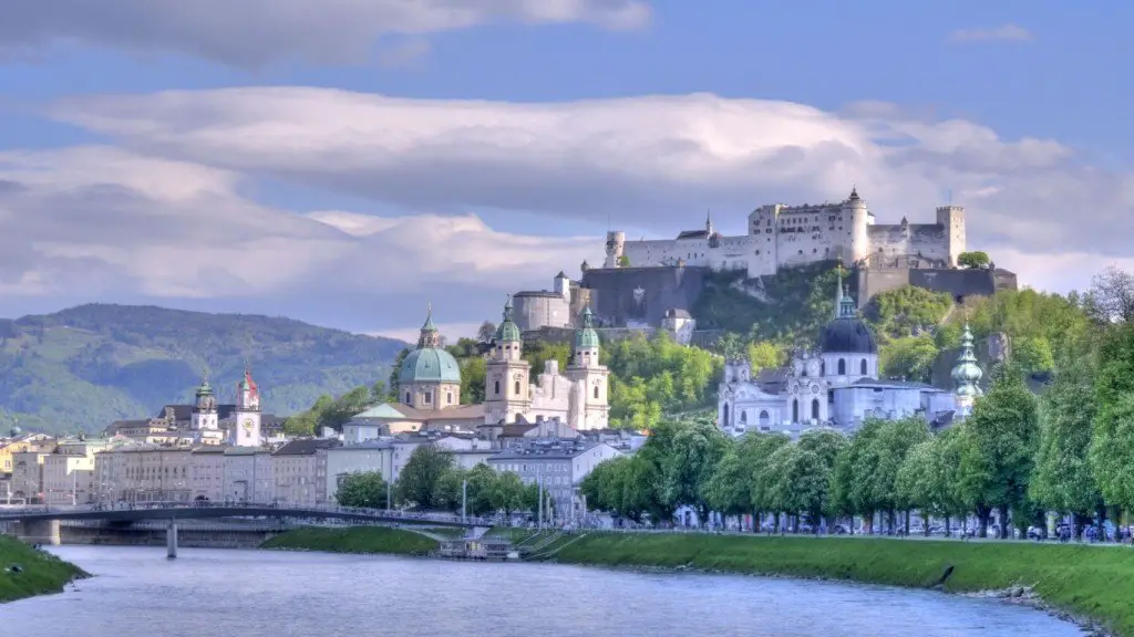 The beautiful countryside in Salzburg, Austria.