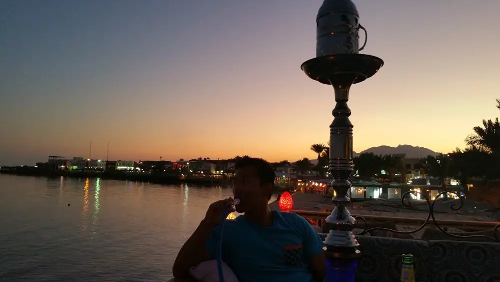 One of MANY shishas I would have in my time in the Middle East. I found Egyptian Shisha to be the strongest of them all!