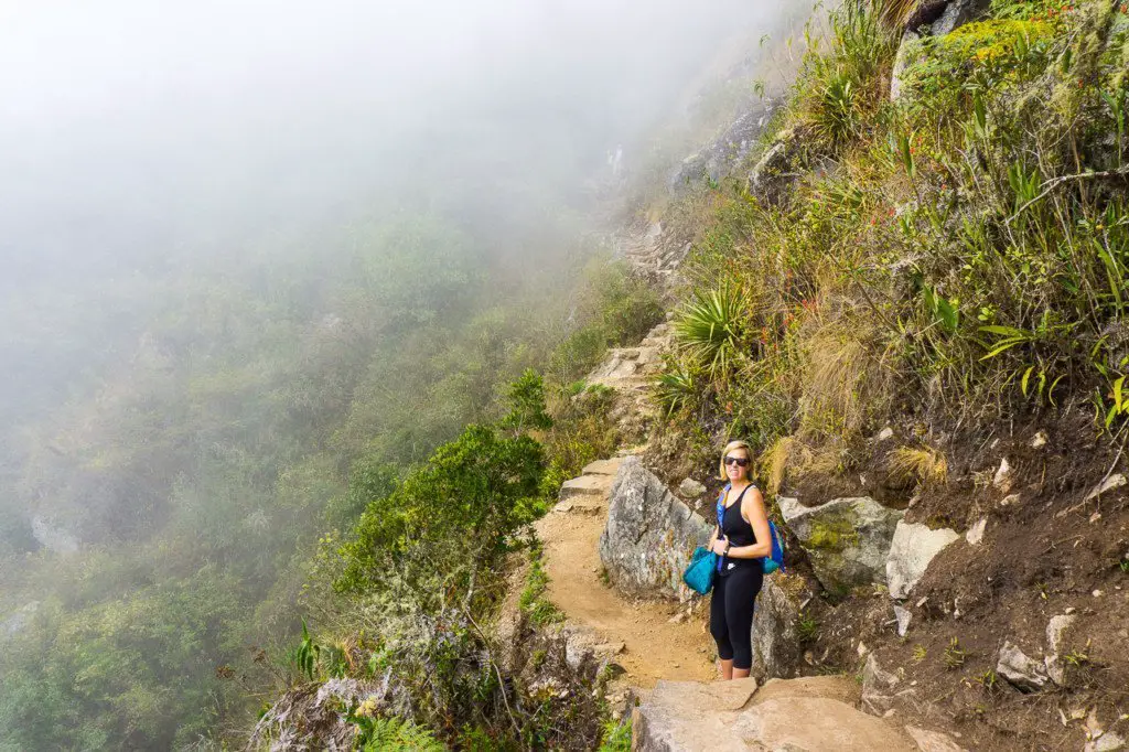 Climbing Machu Picchu mountain