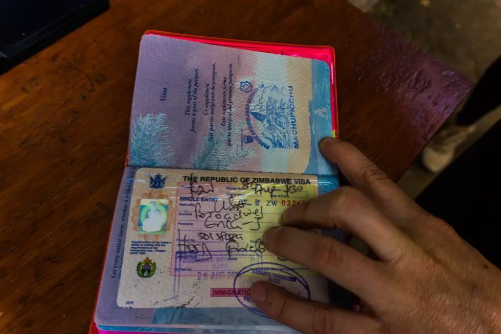 Passport stamp Machu Picchu