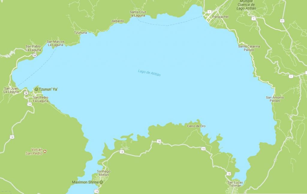 map of lake atitlan