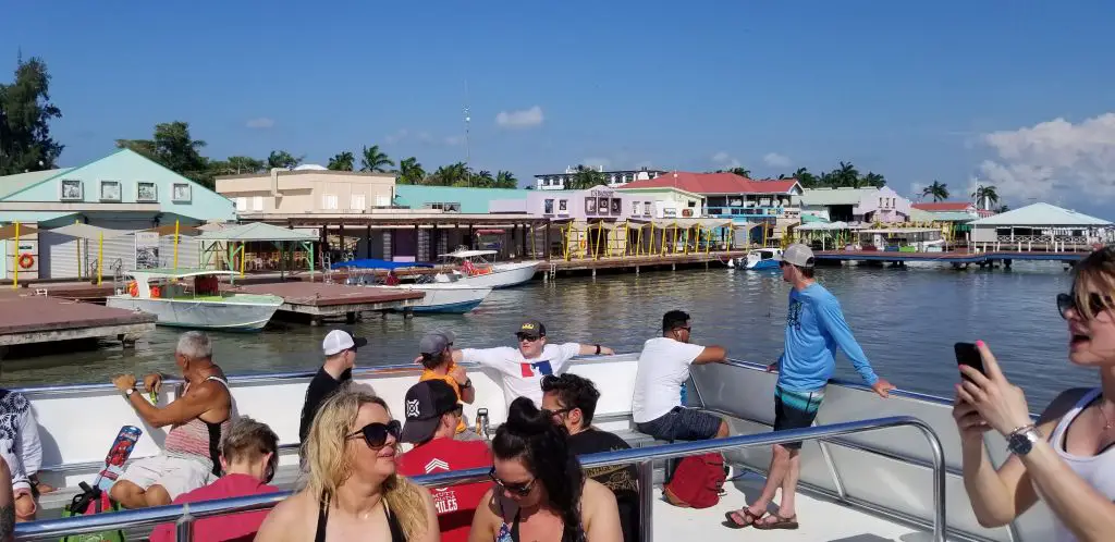 Belize water ferry caye caulker