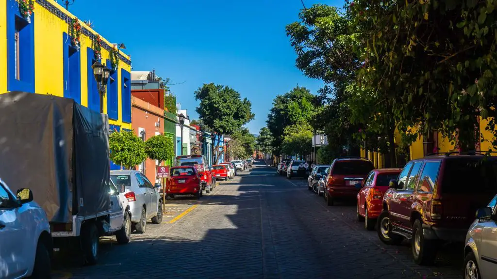 Perfect cobblestone streets of Oaxaca