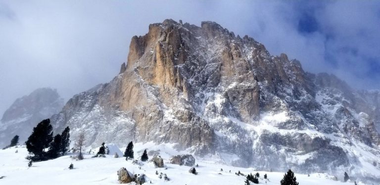 dolomites mountains skiing