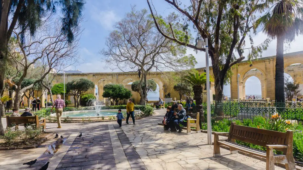 Barrakka Gardens of Valletta