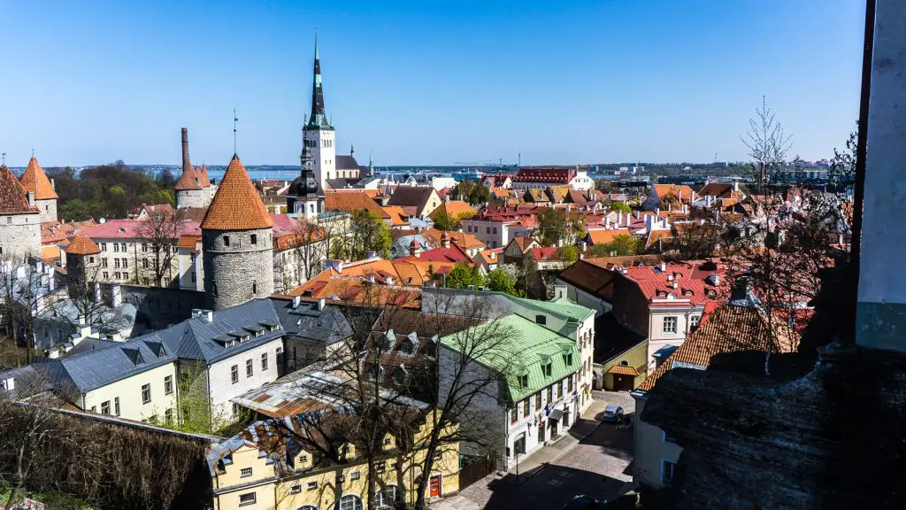 Views of Tallinn from Patkuli Viewing Platform