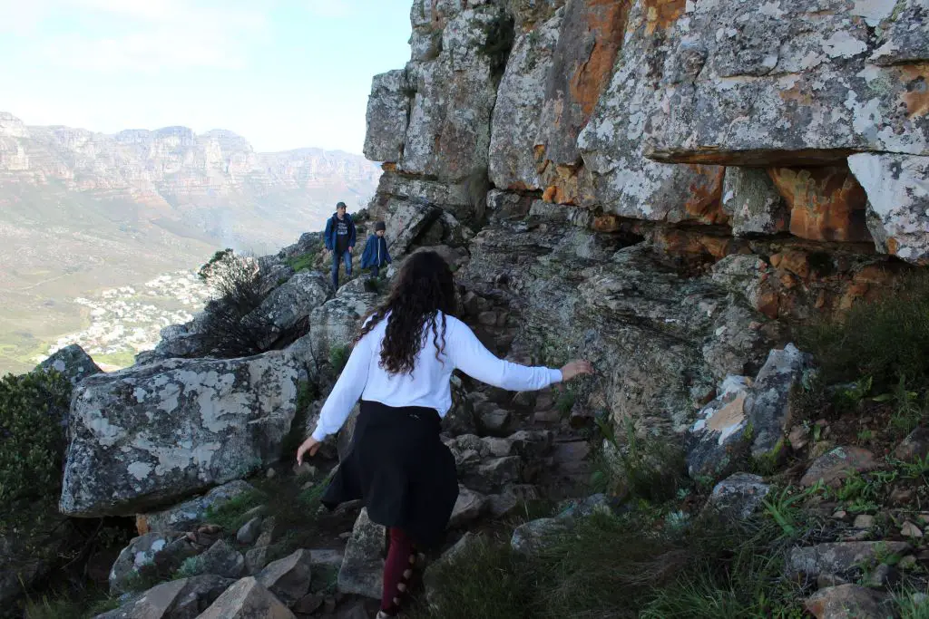 Climbing up Lion's Head Cape Town