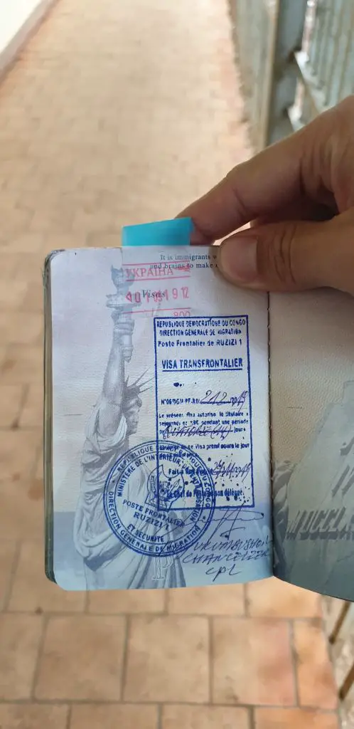 DRC passport stamp congo