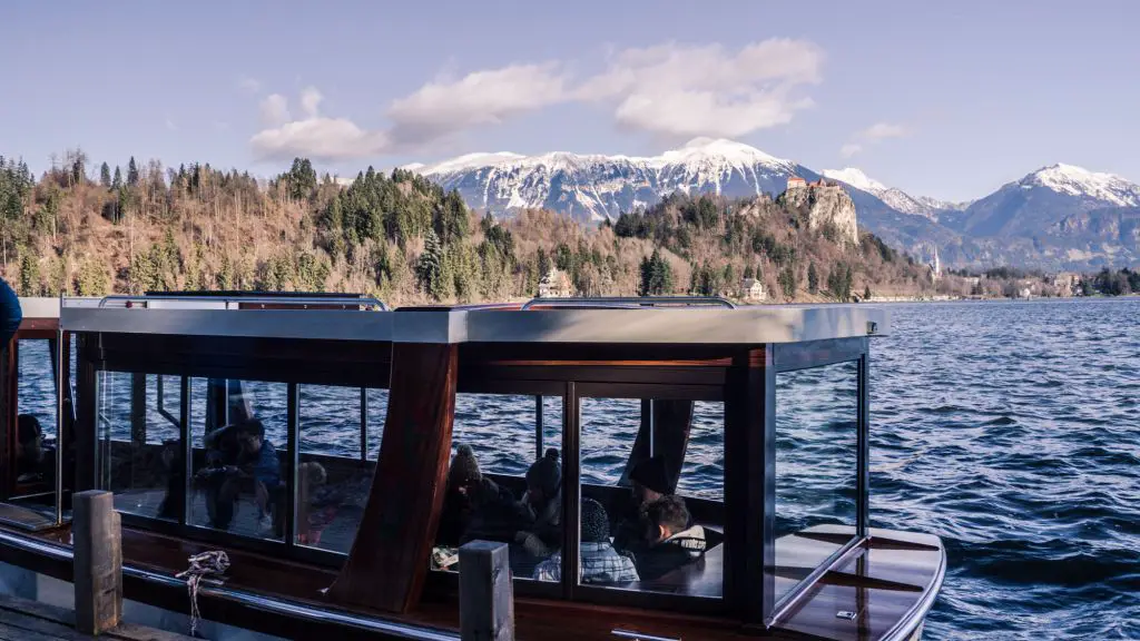 Ferry boat lake Bled