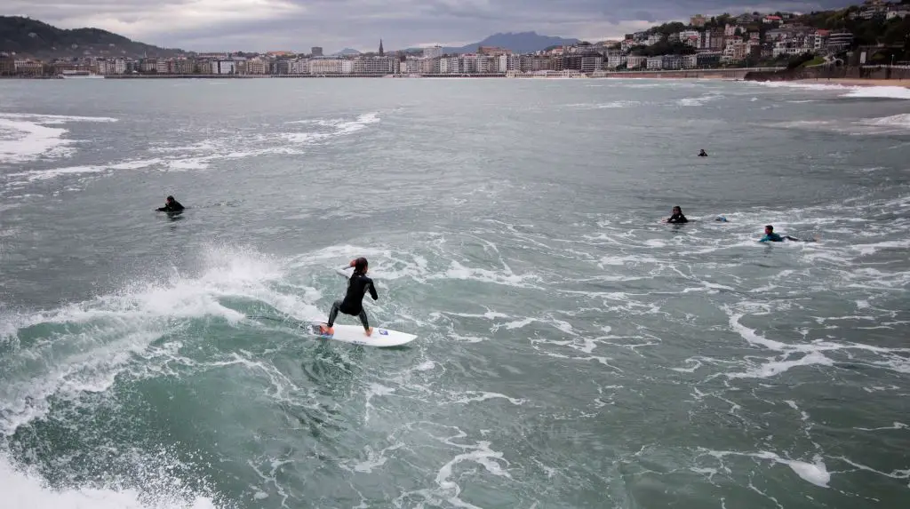 San Sebastian surfing