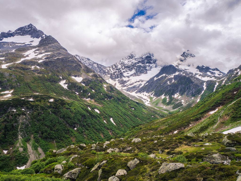 Switzerland mountain terrain