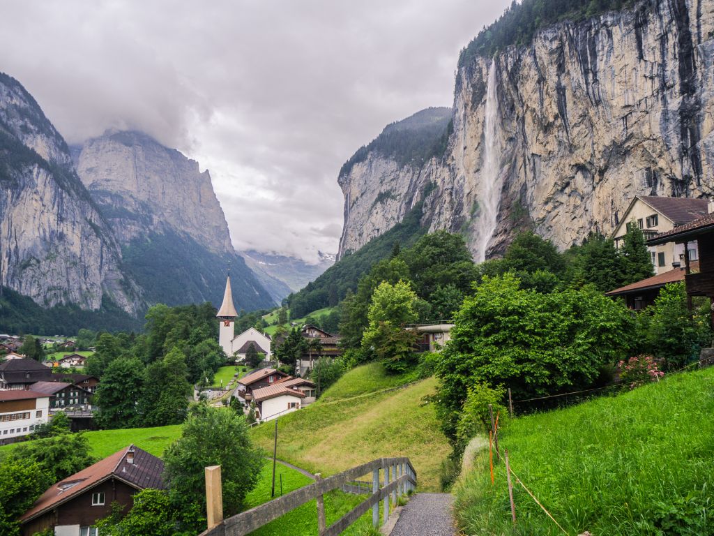 The viewpoint of lauterbrunnen