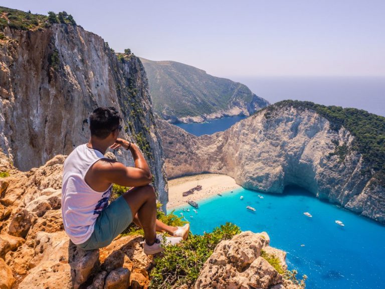 shipwreck beach Zakynthos view