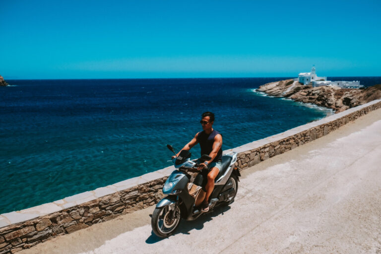 Scooter sifnos greek islands
