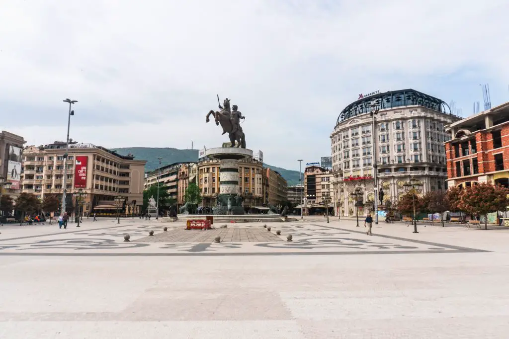 Alexander the Great statue Skopje