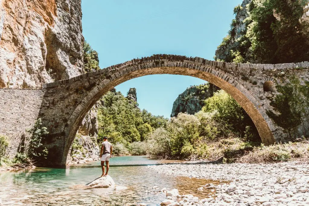 Kokkori Bridge in Zagori Greece