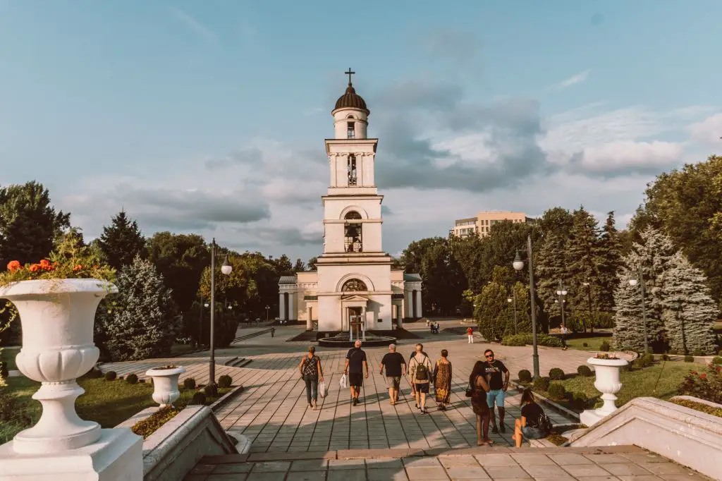 Chisinau park nativity monument
