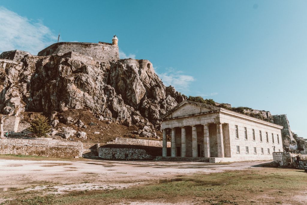 Old fortress corfu greece ionian islands