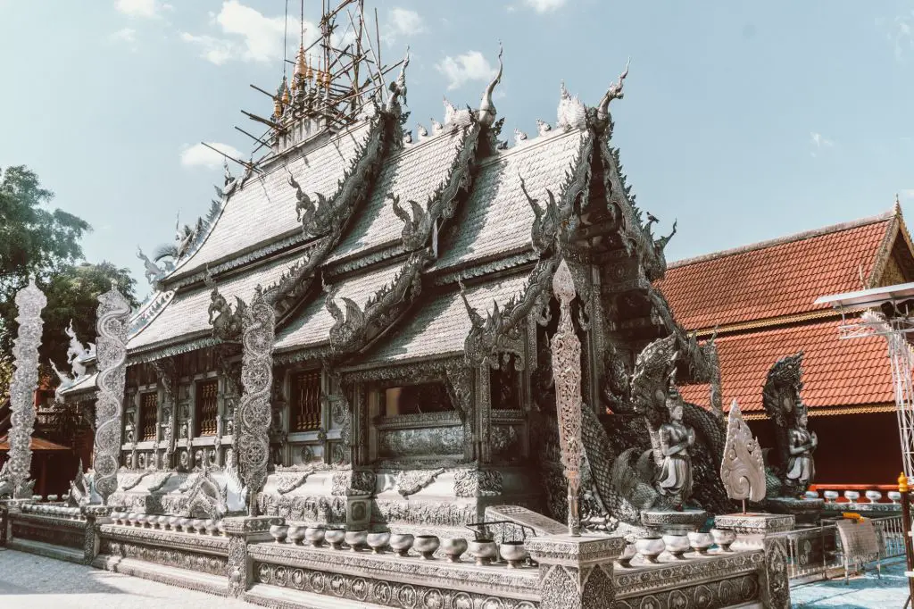 Silver temple Chiang Mai thailand