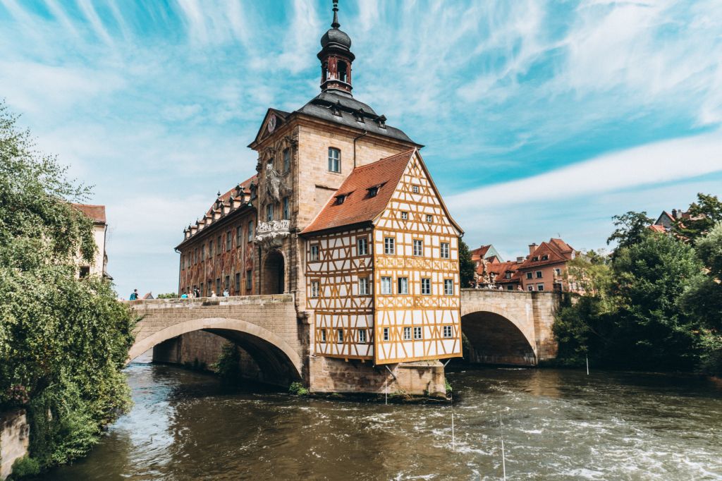 Bamberg old town hall upper bridge