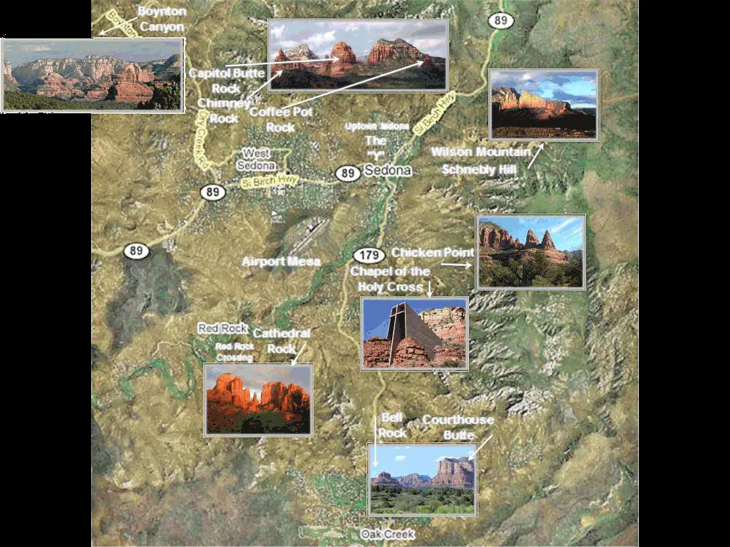 map of sedona arizona
