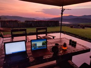 digital nomad africa laptop work remote