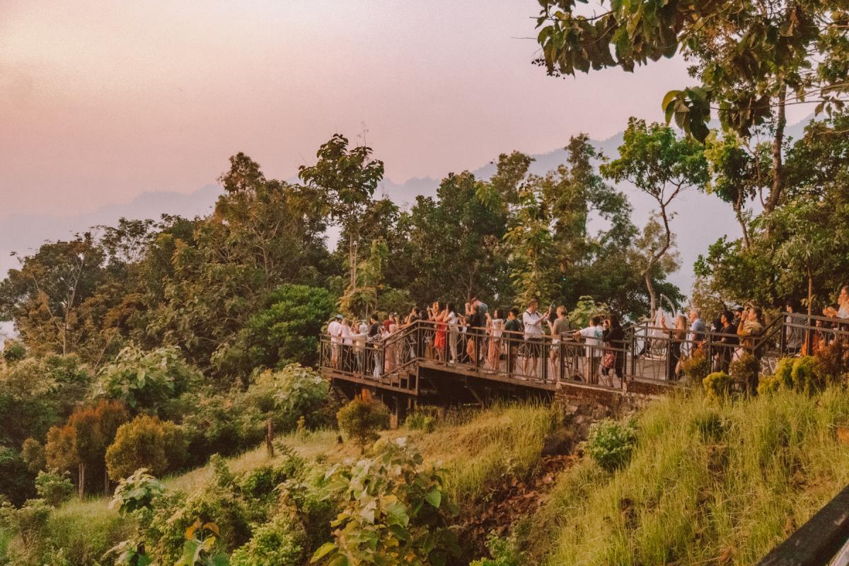 Setumbu Hill sunrise viewpoint Borobudur temple