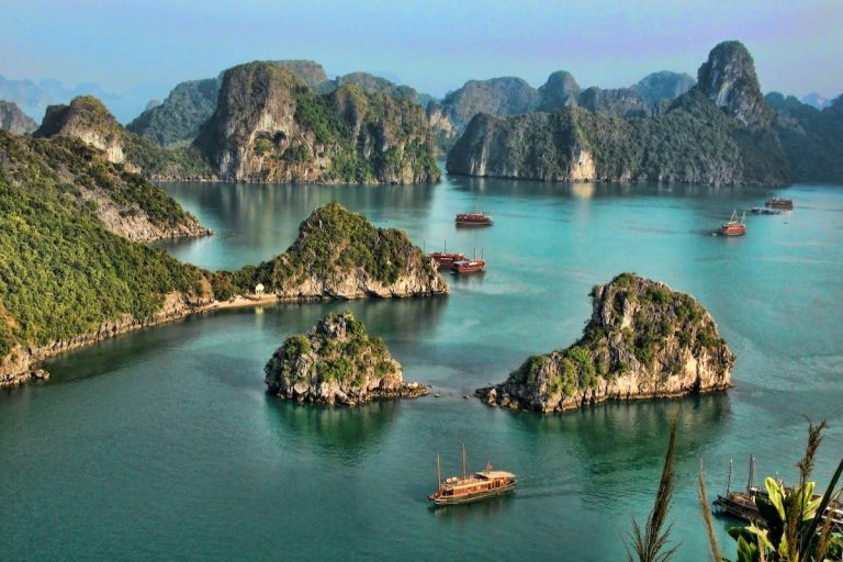Halong Bay aerial view