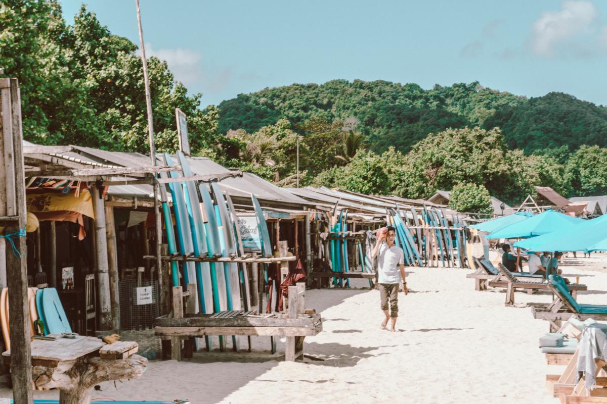 surf boards selong belanak beach lombok
