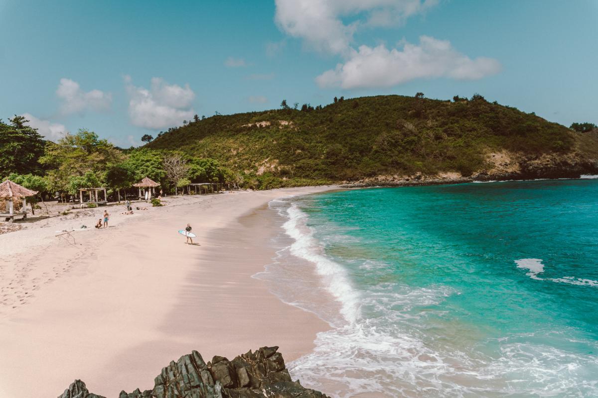 Mawi Beach south lombok indonesia