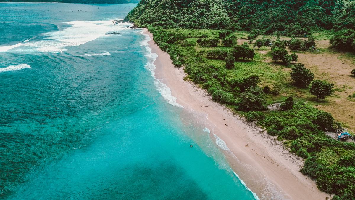Mawi Beach south lombok indonesia