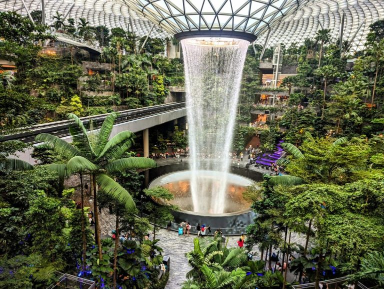 The Jewel waterfall Singapore CHangi airport
