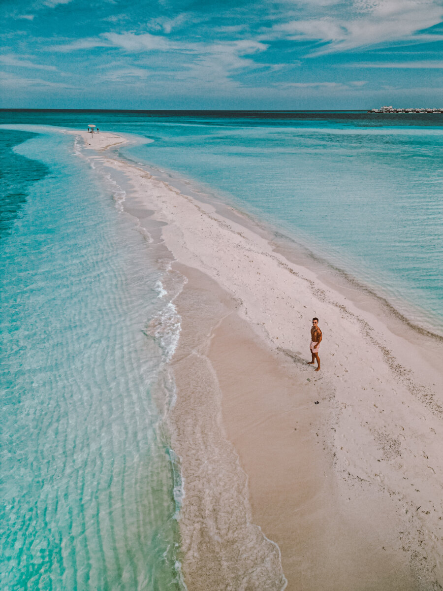 Sandbank maldives ritz carlton