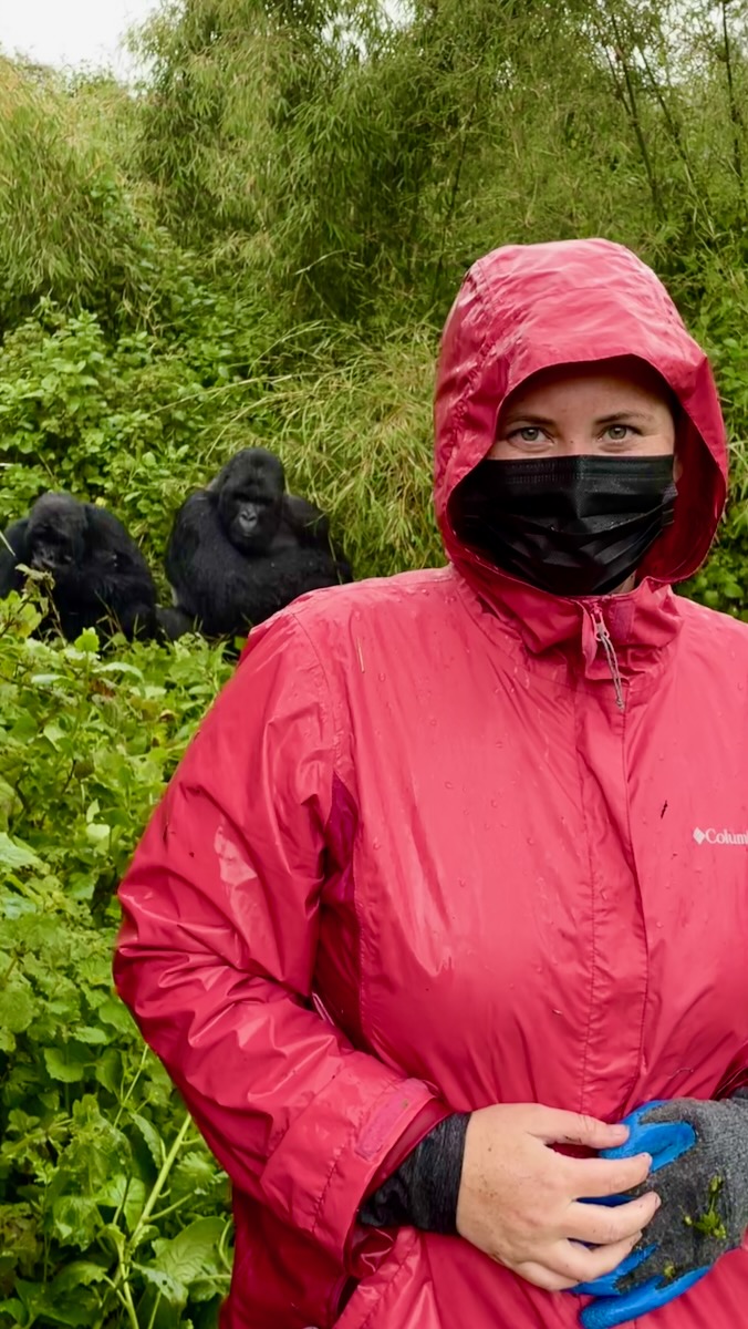 gorilla trekking in rwanda volcanoes national park
