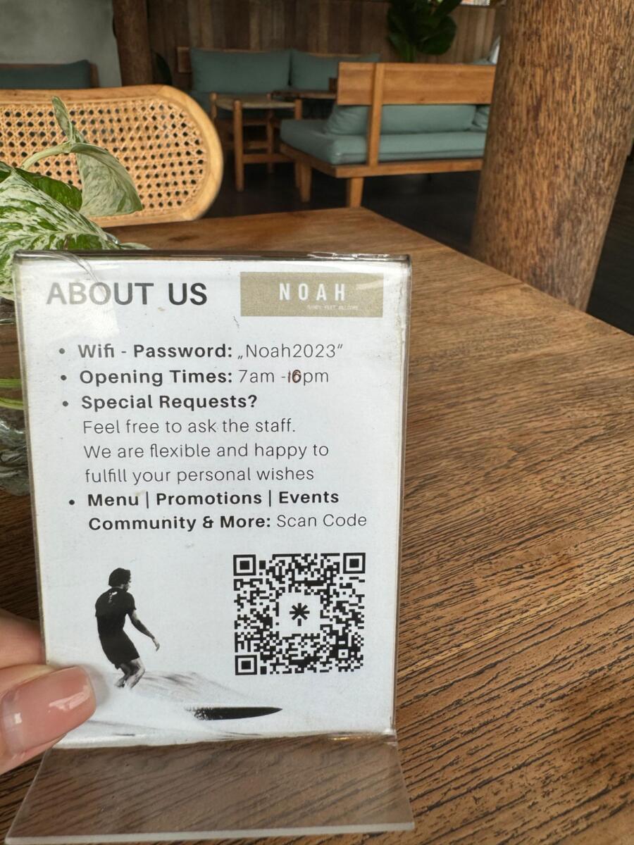 Noah cafe pererenan canggu bali