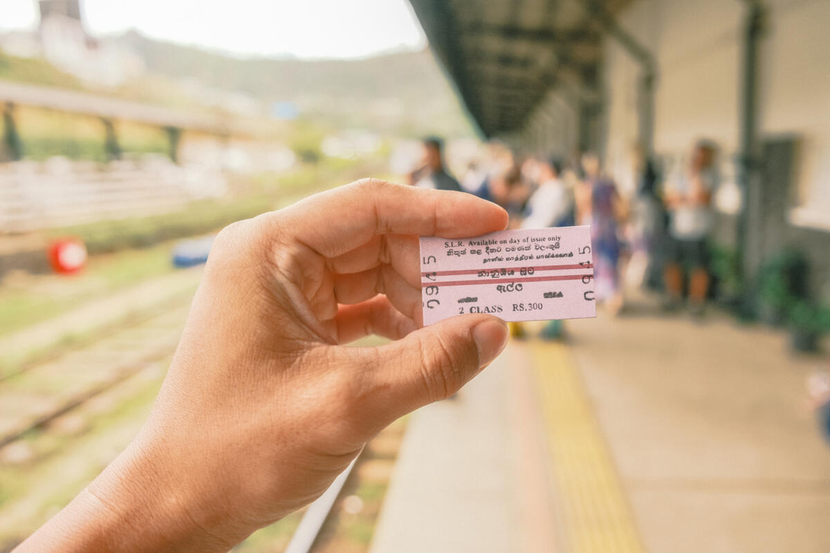 sri lanka train ticket